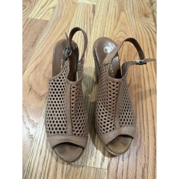 Eric Michael Espadrille Platform Heels Size 40 - Picture 3 of 6